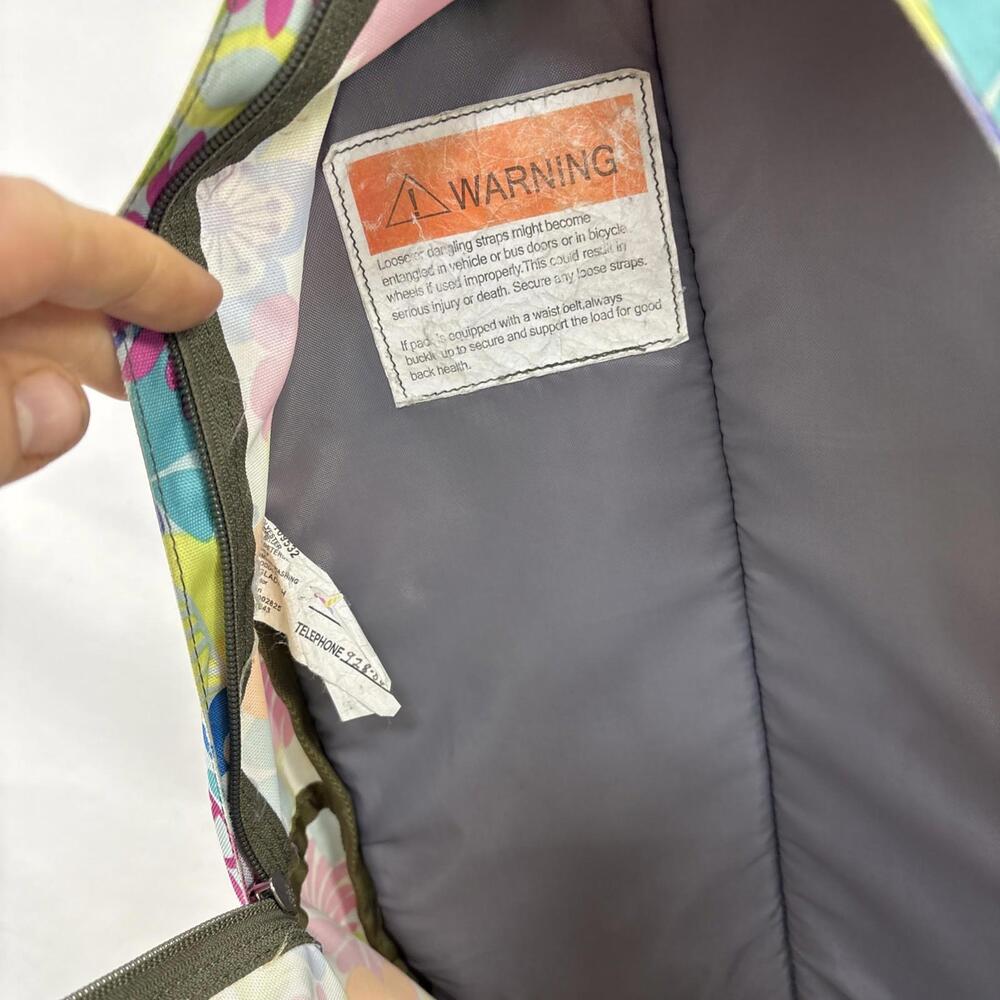 L.L.Bean Deluxe Backpack - Retro Flower Print - Picture 9 of 9